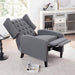 Manual Wing Chair Recliner - 27.16" Wide Comfort and Style for Your Living Space