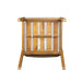 Acacia Wood Outdoor Dining Set of 5, Dining Furniture Set with 1 Table 4 Chairs, Teak and Beige - DTYStore
