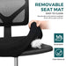 Armless Desk Chair Small Home Office Chair with Lumbar Support - DTYStore