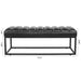 Metal Base Upholstered Bench for Bedroom for Entryway