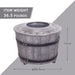 Smokeless Firepit With Wood Pellet/Twig/Wood As The Fuel, Wood Look - DTYStore