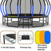 16FT Trampoline with EnclosureRecreational Trampolines with Ladder and AntiRust Coating, ASTM Approval Outdoor Trampoline for Kids - DTYStore