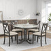 Orisfur. 5 Pieces Dining Table and Chairs Set for 4 Persons, Kitchen Room Solid Wood Table with 4 Chairs