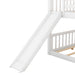 Full over Full Bunk Bed with Convertible Slide and Ladder, White(Old SKU: GX000708AAK) - DTYStore