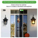 Large Outdoor Wall Sconce Lights with Clear Glass Can support multiple types of light bulbs 1pack - DTYStore
