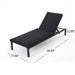 NAVAN CHAISE LOUNGE - DARK GREY - DTYStore