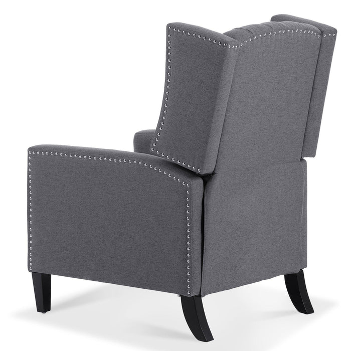 Manual Wing Chair Recliner - 27.16" Wide Comfort and Style for Your Living Space