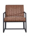 Modern Design High Quality PU(BROWN)+ steel armchair，for Kitchen, Dining, Bedroom, Living Room