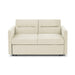 Loveseats Sofa Bed with Pull-out Bed,Adjsutable Back and Two Arm Pocket,Beige (54.5"x33"x31.5")