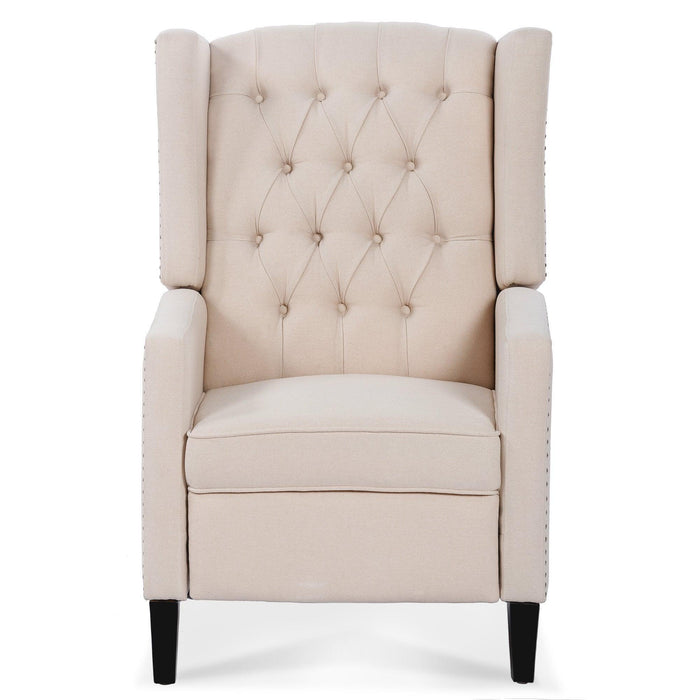 Manual Wing Chair Recliner - 27.16" Wide Comfort and Style for Your Living Space