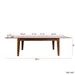 Dining Table , 106.3 in Large Extendable Kitchen Table - DTYStore