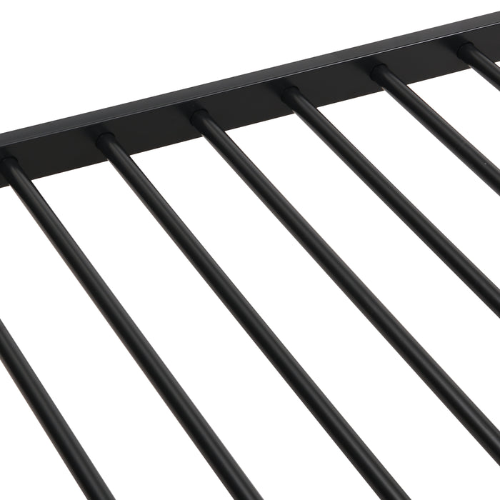 Full Over Full Metal Bunk Bed , No Box Spring Needed, Easy Assemble - DTYStore