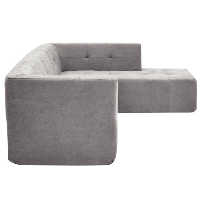 Modular Combination Living Room Sofa Set, Modern Minimalist Upholstered Sofa Bed, L-Shaped