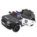 12V Kid Ride on Police Car with Parental Remote Control, Battery Powered Truck with Siren, Lights, Music, Spring Suspension