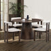 Wooden Dining Chairs Set of 2, Modern Boucle Upholstered Kitchen Side Chairs,Mid Century Modern Kitchen Chairs with Open Back Farmhouse Wooden Side Chairs for Dining Room,Living Room,Restaurant - DTYStore