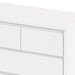 31.61"4-Tier 5-Drawer MDF Storage Cabinet,for Bedroom,Living Room,Dining Room,Hallways,White