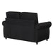 57.9" Orisfur Pull Out Sofa Bed Loveseat Sleeper with Twin Size Memory Mattress with Two USB Ports for Living Room Spaces, Black