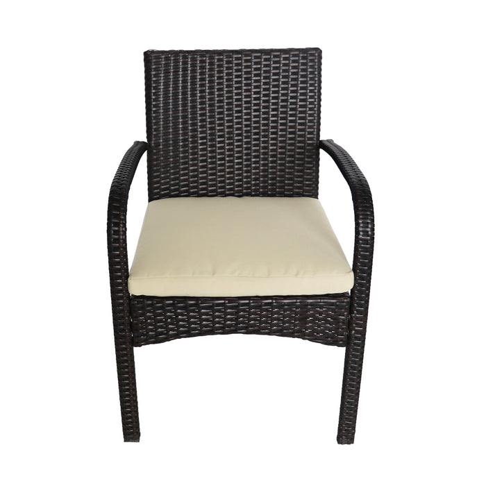 Outdoor Dining Set 3Pcs Bistro Set, 2 - Person Round - DTYStore