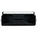 TREXM Storage Bench with 2 Drawers and 2 Cabinets, Shoe Bench with Removable Cushion for Living Room, Entryway (Black)