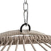Outdoor garden rattan egg swing chair hanging chair PE hanging chair blue - DTYStore