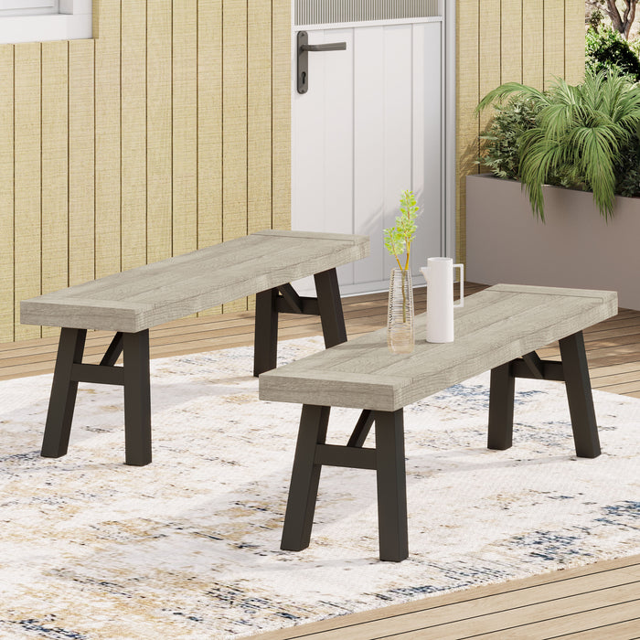 BETTINA DINING SET-GRAY (3 PCS) - DTYStore