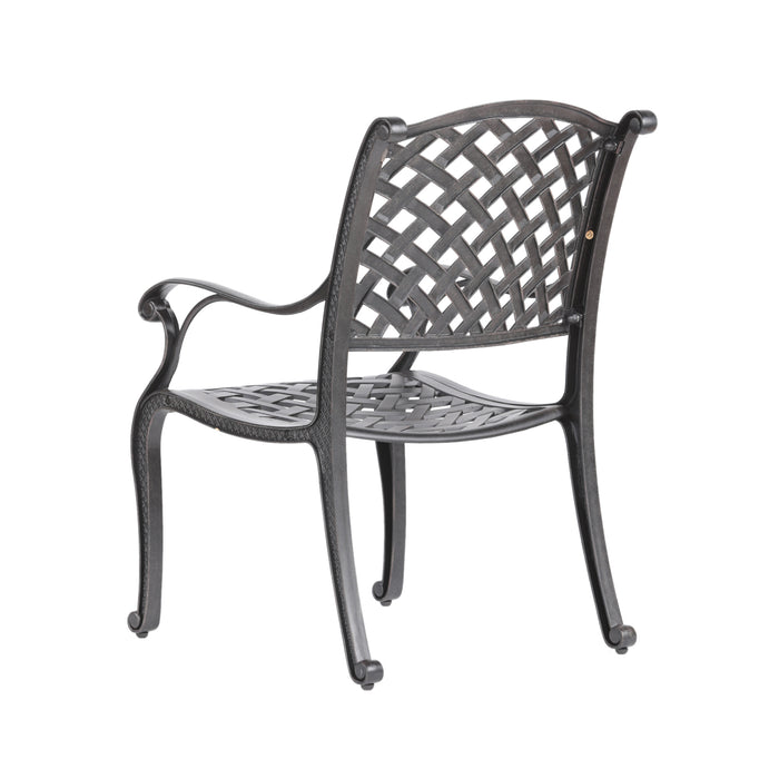 Sparta Modern Dining Arm Chair, Dupione Brown - DTYStore