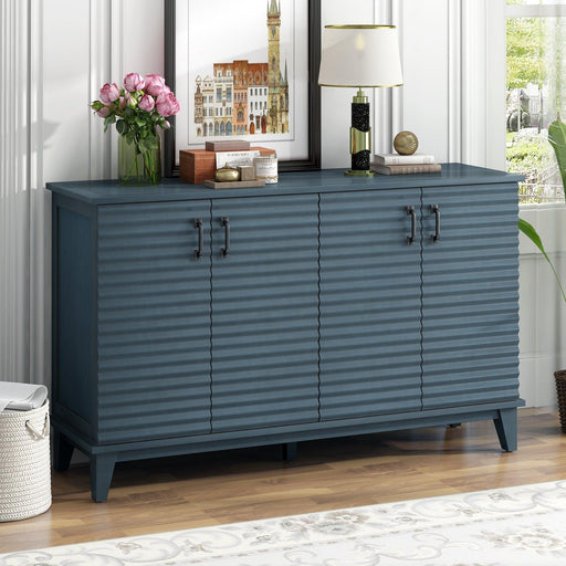 Sideboard with 4 Door Large Storage Buffet and Adjustable Shelves for Kitchen, Living Room, Dining Room - DTYStore
