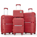 Luggage Sets 4 Piece(14/20/24/28) PP Lightweight & Durable Expandable suitcase