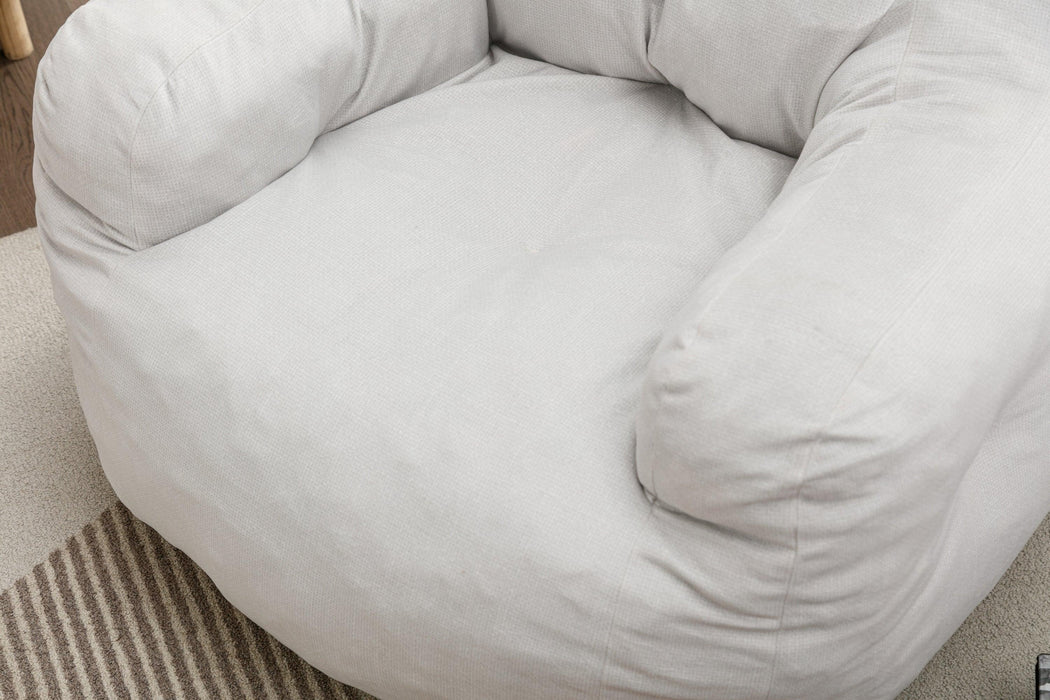 Soft Velvet Fabric Bean Bag Chair Filled With Memory Sponge