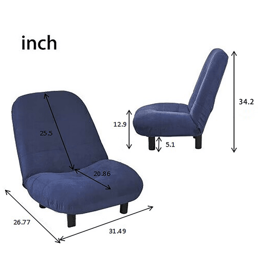 Single Sofa Reclining Chair Japanese Chair Lazy Sofa tatami balcony reclining chair leisure sofa adjustable chair - DTYStore