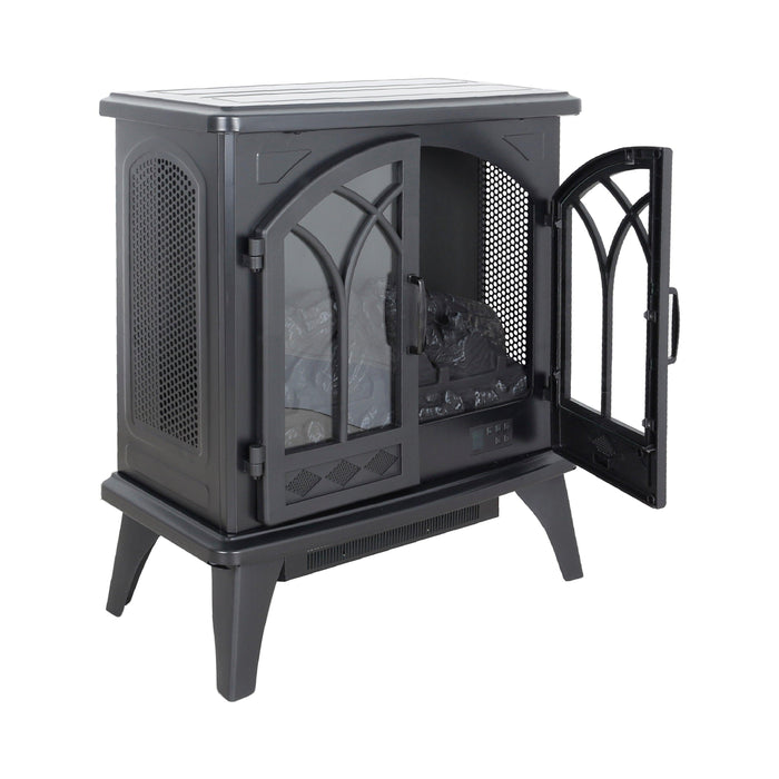 24 inch 3D Flame Electric Infrared Quartz Fireplace Stove with remote control - DTYStore