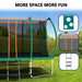 8X14FT Outdoor Square Trampolines for Kids Adults Long Rectangular Tumbling Trampoline - DTYStore