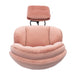 Accent chair TV Chair Living room Chair Pink sofa with Ottoman - DTYStore