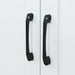 3 Door Wooden Storage Wardrobe for Dedroom with Shelves and 2 Drawers, Side Storage Shelves,White - DTYStore