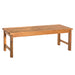 Modern Slat-Top Solid Wood Patio Bench - Brown - DTYStore