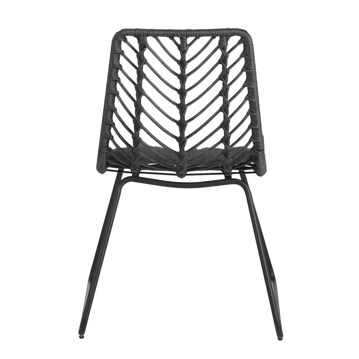DEJA CHAIR,2PCS with 2 Cushions,Gray - DTYStore