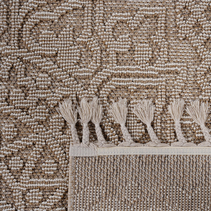 DTY Signature Collection 8X10 Beige /Medallion Indoor/Outdoor Area Rug - DTYStore