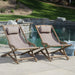 NIKKI BEACH SLING CHAIR - GREY(set of 2) - DTYStore