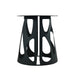 53" Round Marble Dining Table with Black Iron Metal Base, Artificial Marble for 6 People, Dining Room/Living Room Kitchen Dining Table,White (Dining Table Only) - DTYStore