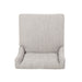 Vienna Contemporary Fabric Tufted Wingback 27 Inch Counter Stools, Set of 2, Light Gray, Natural - DTYStore