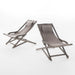 NIKKI BEACH SLING CHAIR - GREY(set of 2) - DTYStore