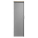 Three Door Storage Wardrobe with Cabinets and Two Hanging Rods,Gray