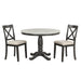 Orisfur. 5 Pieces Dining Table and Chairs Set for 4 Persons, Kitchen Room Solid Wood Table with 4 Chairs