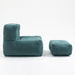 Fluffy bean bag chair, comfortable bean bag for adults and children, super soft lazy sofa chair with memory foam and ottoman, indoor modern focus bean bag chair for living room, bedroom, apartment - DTYStore