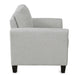 Living Room Furniture Armrest Single Sofa (Light Gray)