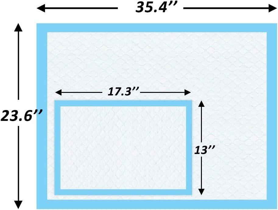 Super-Absorbent Waterproof Dog and Puppy Pet Training Pad, Housebreaking Pet Pad, 40-Count Medium-Size, 23.6"X23.6" - DTYStore