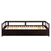 Wooden Daybed with Trundle Bed and Two Storage Drawers , Extendable Bed Daybed,Sofa Bed for Bedroom Living Room,Espresso - DTYStore