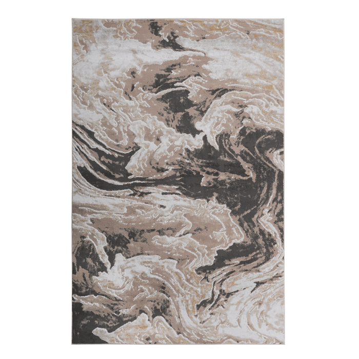 DTY Signature Collection 6X9 L.Brown /Abstract Non-Shedding Living Room Bedroom Dining Home Office Stylish and Stain Resistant Area Rug - DTYStore