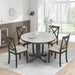 Orisfur. 5 Pieces Dining Table and Chairs Set for 4 Persons, Kitchen Room Solid Wood Table with 4 Chairs