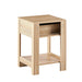 15.75" Rattan End table with drawer, Modern nightstand, side table for living room, bedroom,natural - DTYStore